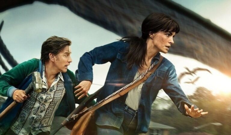 O Fim da Rua: novo filme com Anne Hathaway estreia e coloca bairro contra dinossauros